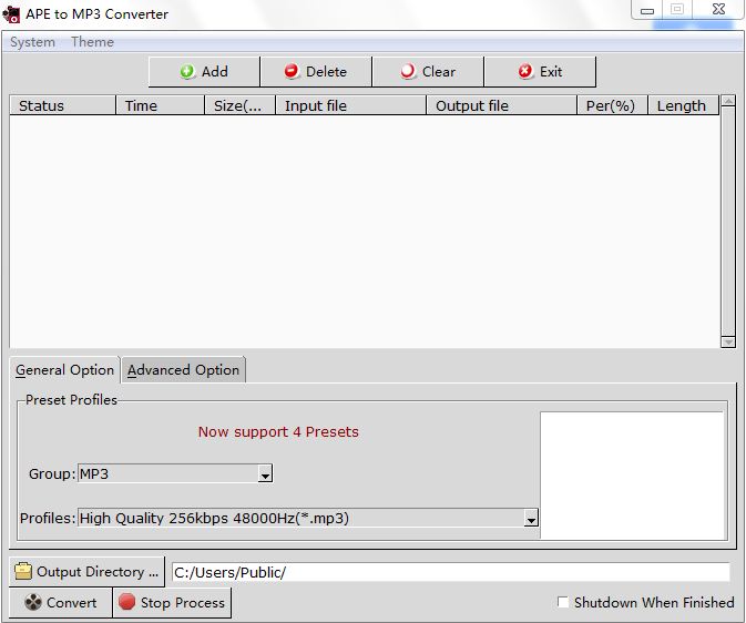 APE to MP3 Converter screenshot APE to MP3 Converter screenshot