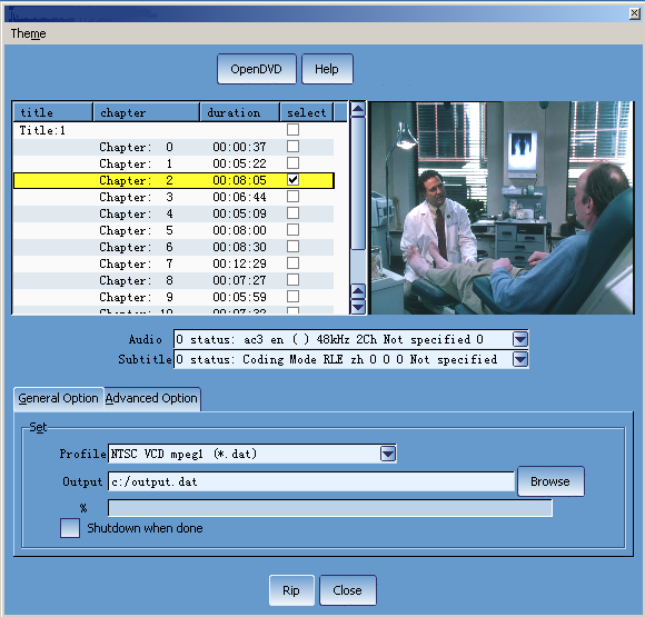 free DVD Ripper screenshot