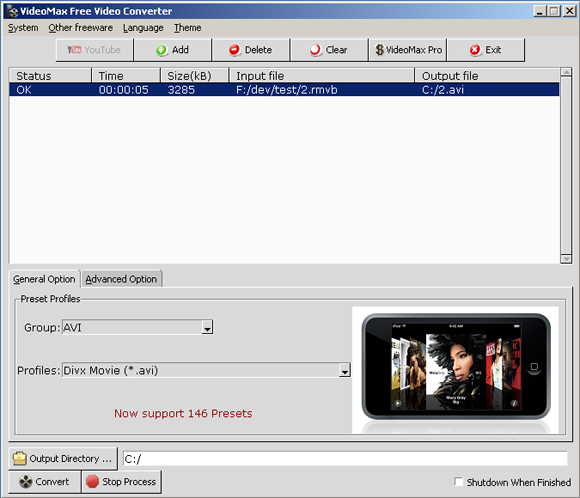 Free MKV MP4 Converter Freeware image
