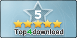 Free Youtube MP3 Converter Freeware 5 star award at Top 4 Download