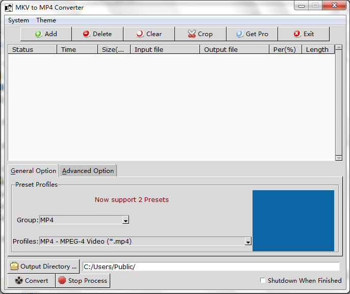 convert MKV to MP4 format