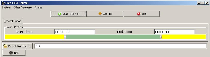 Free MP3 Splitter Freeware image
